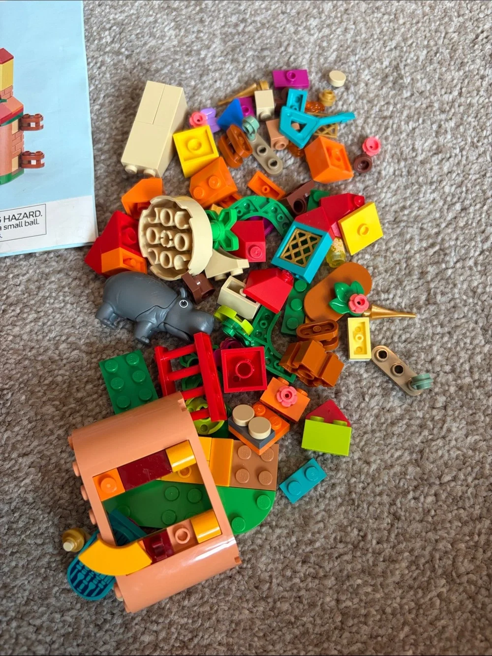 Lego Disney 43261 set incomplete missing many pieces